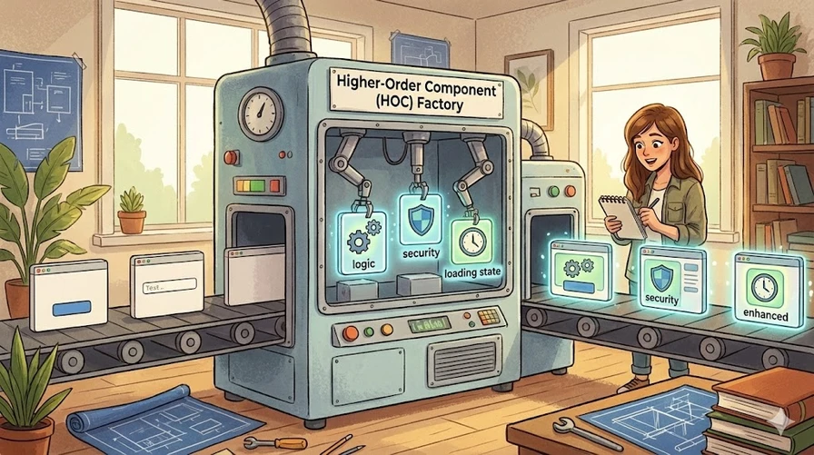 Image related to understanding higher-order components (hoc) in react